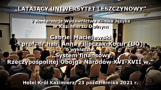 Gabriel Maciejewski i Anna Filipczak-Kocur – System finansowy Rzeczypospolitej Obojga Narodów XVI–XVII w.